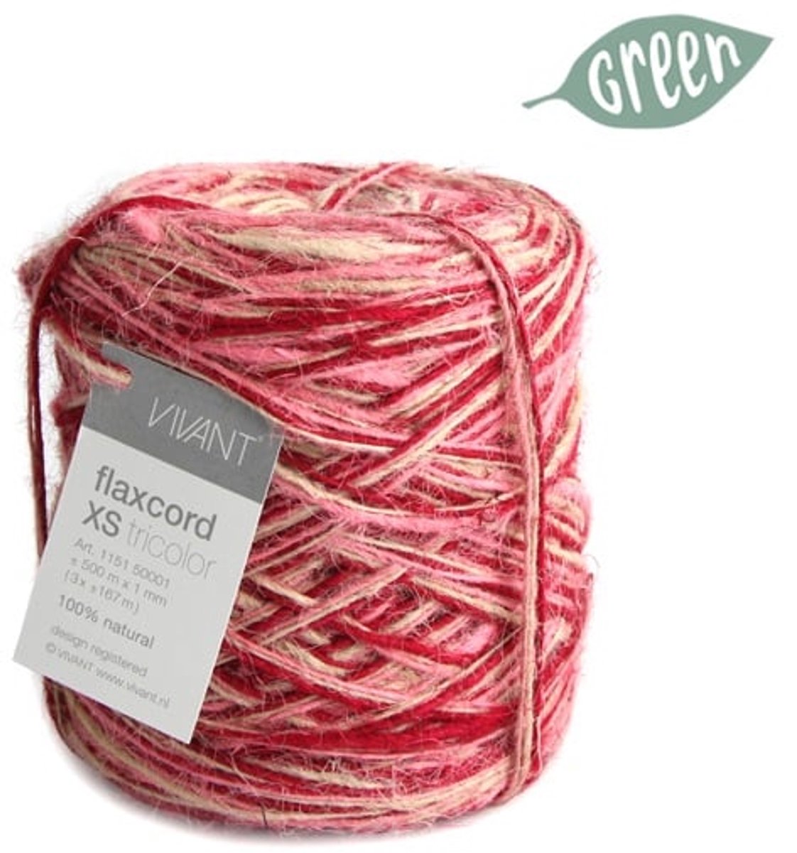 Jute touw tricolor fuchsia voor creatieve projecten | jute koord